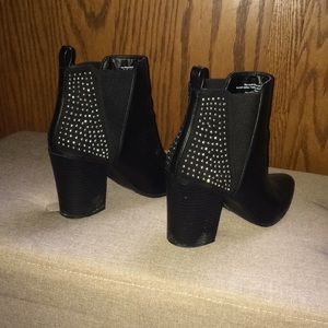 Black Studded Ankle Boots